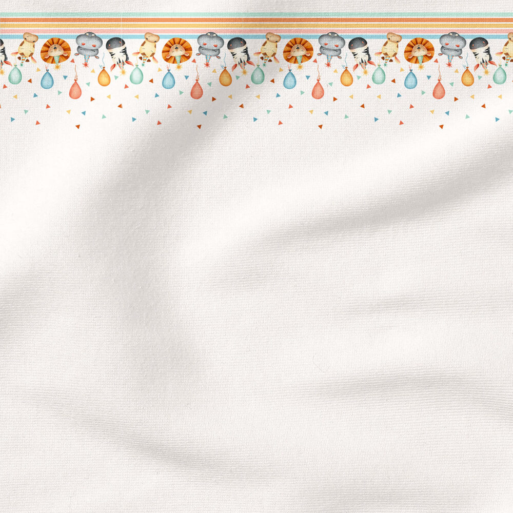 Party Animal Border- Animal Party | Animals Fabric Design | Krystal Winn Design