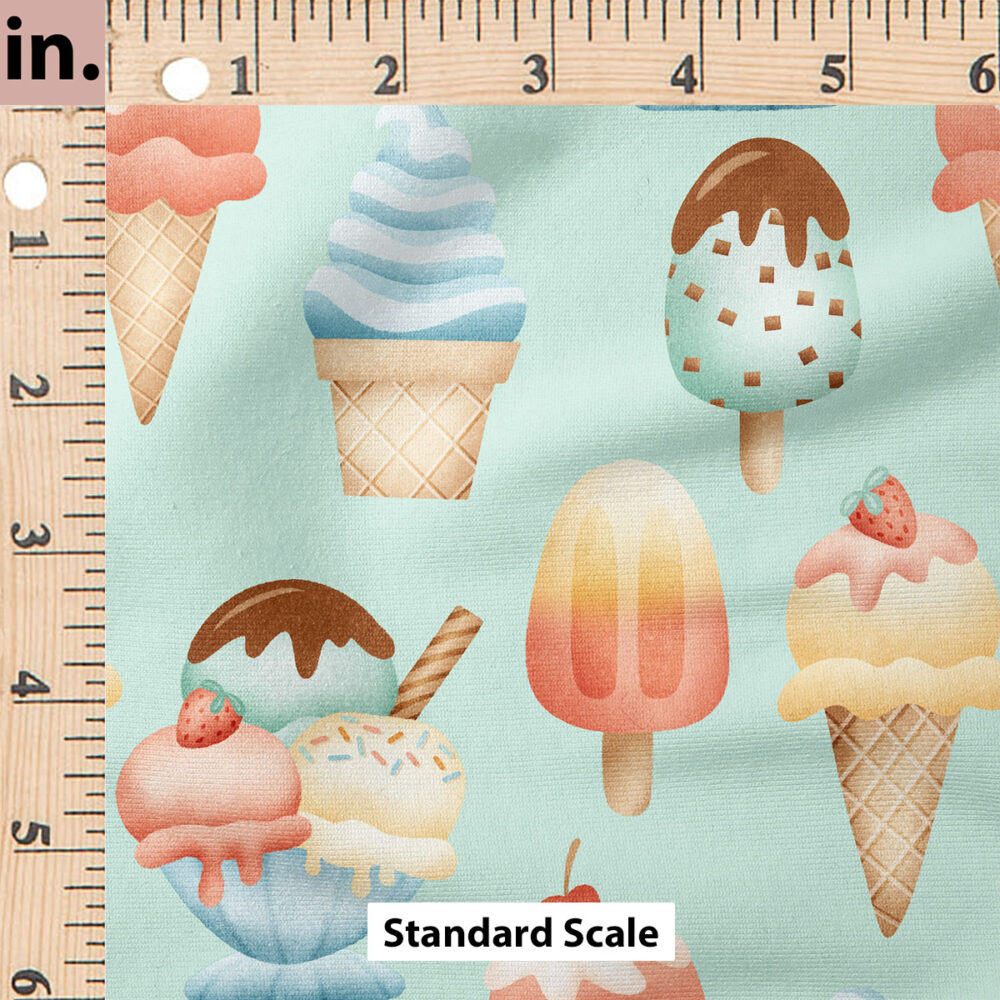 Ruler Scale for Party Animal Ice Cream (Mint) by Krystal Winn Design