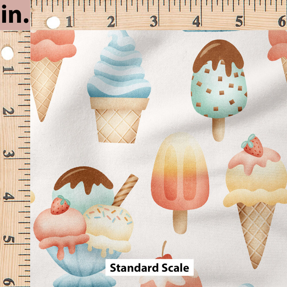 Ruler Scale for Party Animal Ice Cream (White) by Krystal Winn Design