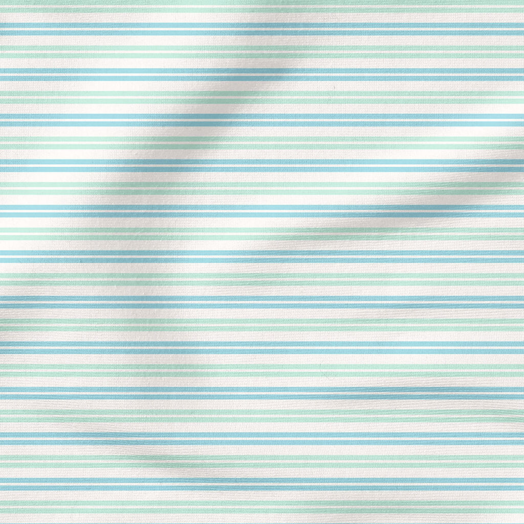 Party Animal Stripes (Blue) | Stripes and Shapes Fabric Design | Krystal Winn Design