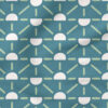 Geo Suns (Teal) | Stripes and Shapes Fabric Design | Krystal Winn Design