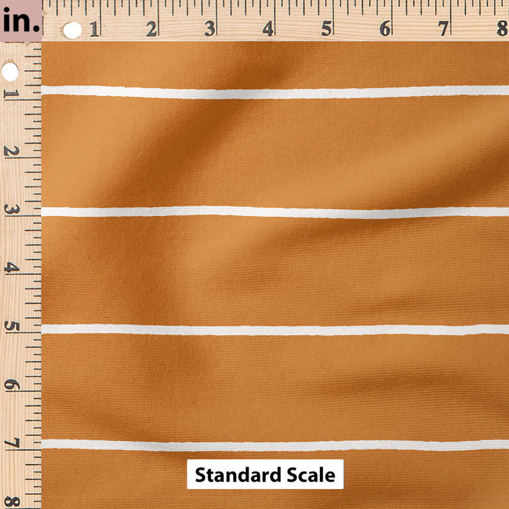 Ruler Scale for Horizontal Stripe (Burnt Orange) by Krystal Winn Design