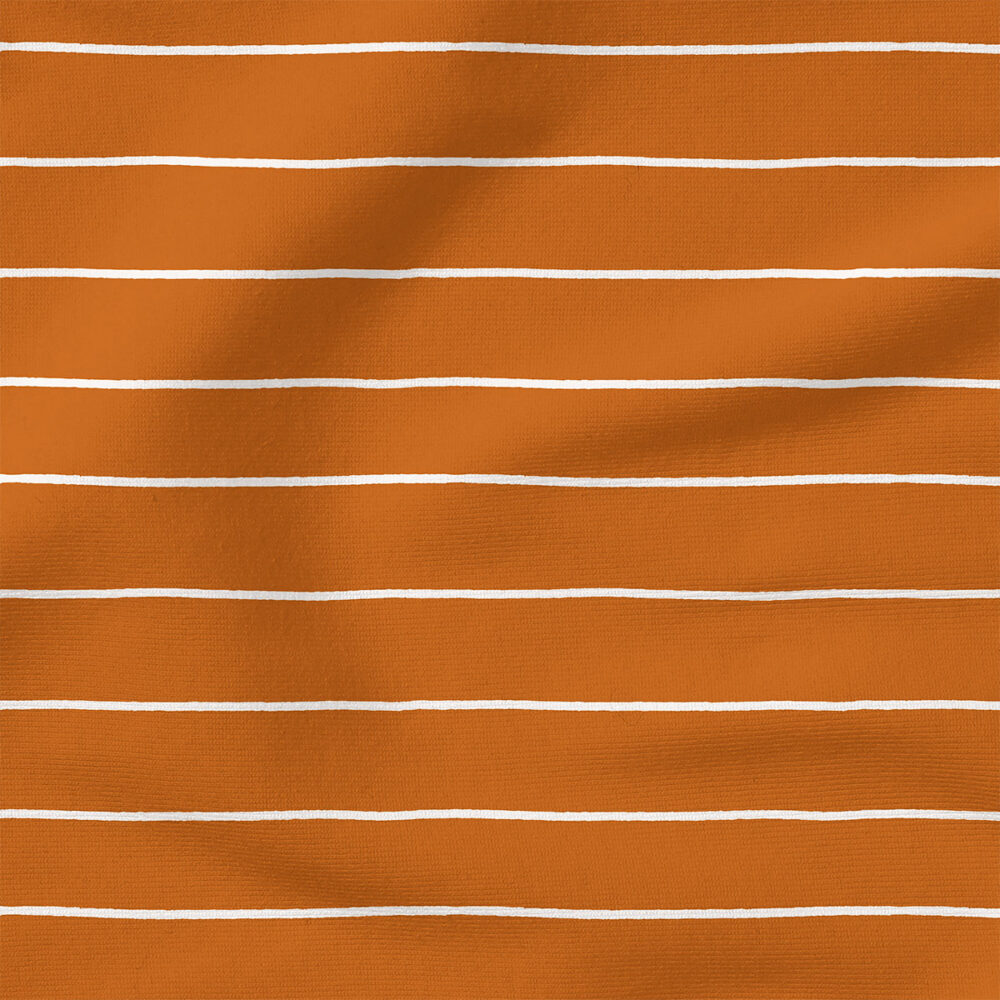 Horizontal Stripe (Burnt Orange) | Stripes and Shapes Fabric Design | Krystal Winn Design