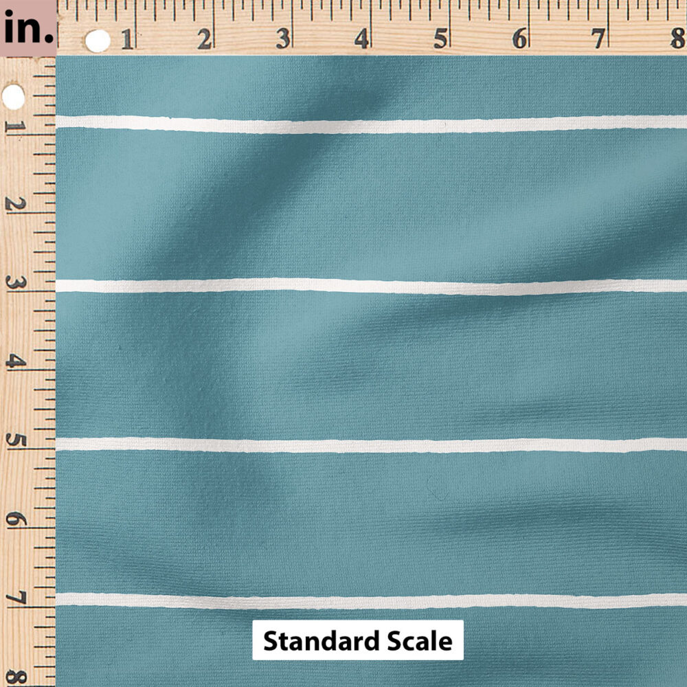 Ruler Scale for Horizontal Stripe (Teal) by Krystal Winn Design