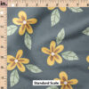 Ruler Scale for Little Flowers (Navy and Yellow) by Krystal Winn Design