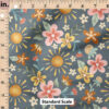 Ruler Scale for Sunshine Floral (Navy) by Krystal Winn Design