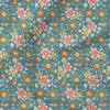 Sunshine Floral (Teal) | Botanical Fabric Design | Krystal Winn Design