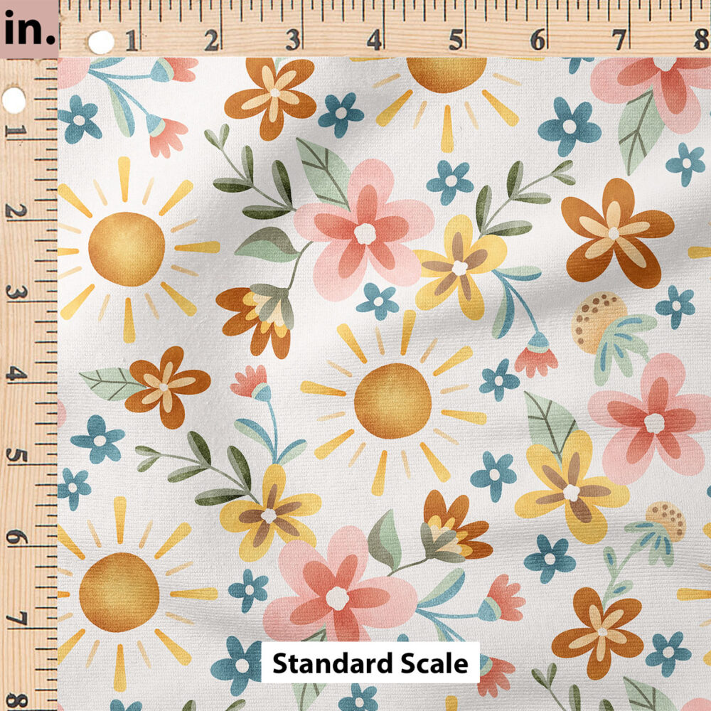 Ruler Scale for Sunshine Floral (White) by Krystal Winn Design