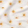 Sunshine (White) | Stripes and Shapes Fabric Design | Krystal Winn Design