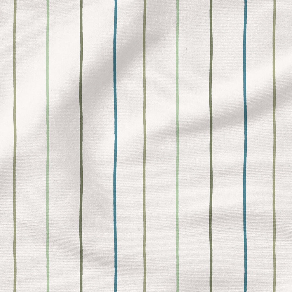 Vertical Stripe (Ocean) | Stripes and Shapes Fabric Design | Krystal Winn Design