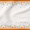 Sunshine Floral Horizontal Border (White) | Border Prints