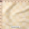 Ruler Scale for Faux Linen Check (Butter) by Krystal Winn Design