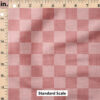 Ruler Scale for Faux Linen Check (Rose) by Krystal Winn Design