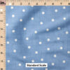 Ruler Scale for Faux Linen Dot (Blue) by Krystal Winn Design