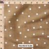 Ruler Scale for Faux Linen Dot (Brown) by Krystal Winn Design