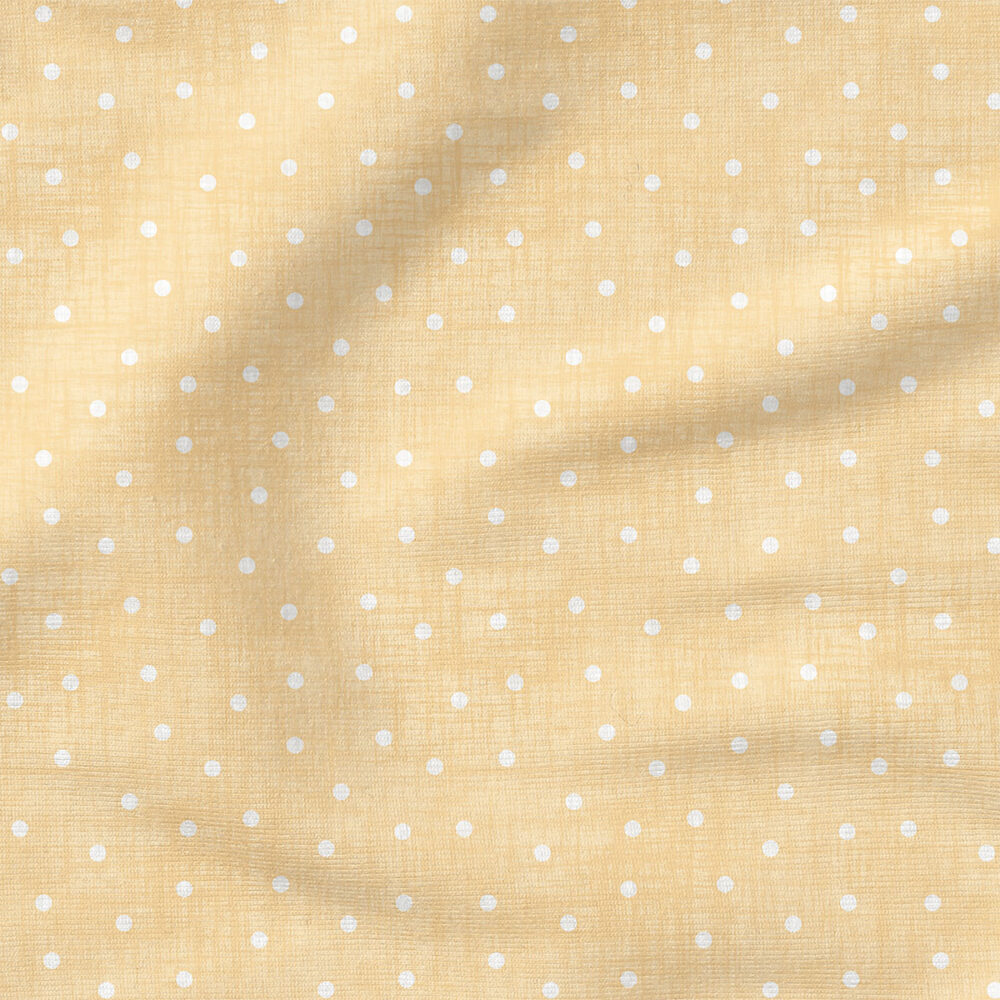 Faux Linen Dot (Butter) | Texture Fabric Design | Krystal Winn Design