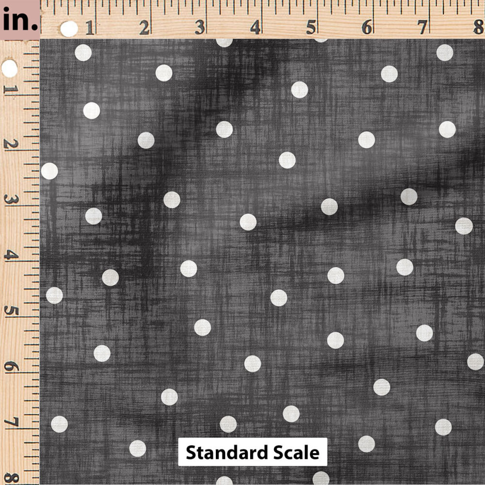 Ruler Scale for Faux Linen Dot (Charcoal) by Krystal Winn Design