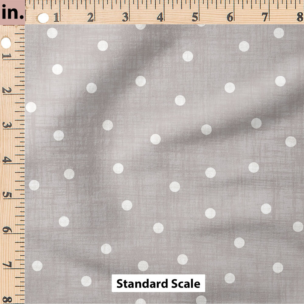 Ruler Scale for Faux Linen Dot (Grey) by Krystal Winn Design