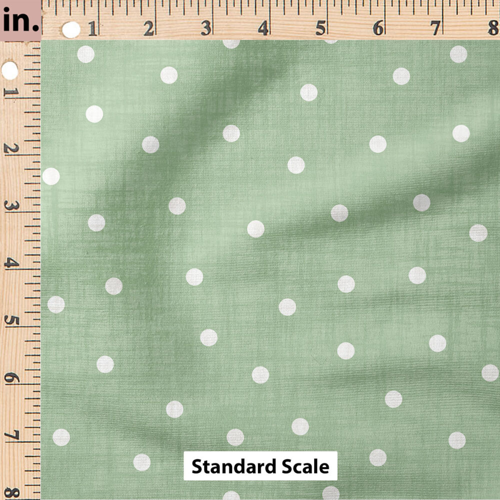 Ruler Scale for Faux Linen Dot (Jade) by Krystal Winn Design