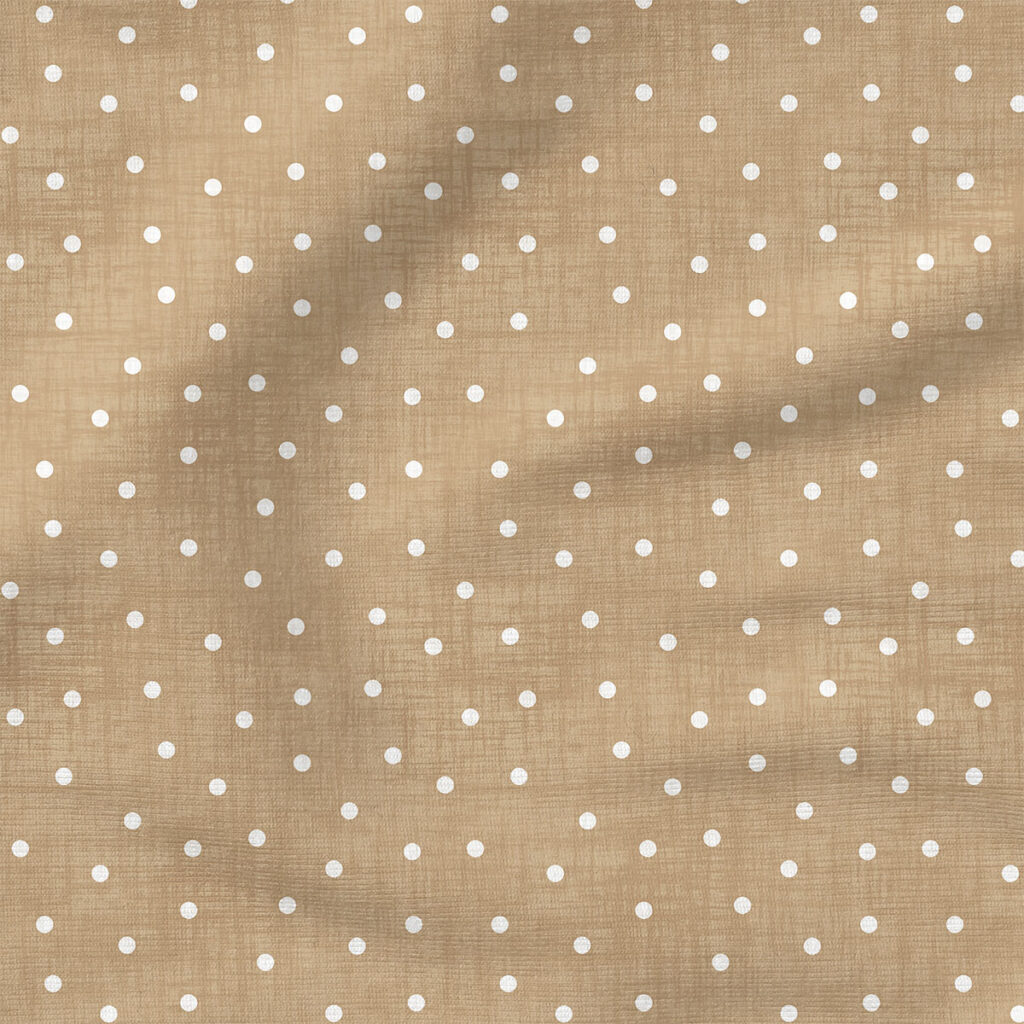 Faux Linen Dot (Khaki) | Texture Fabric Design | Krystal Winn Design