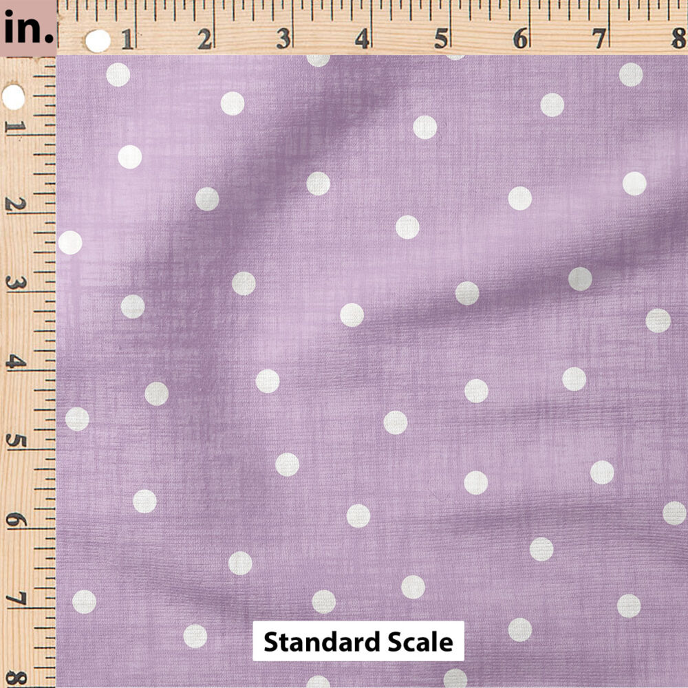 Ruler Scale for Faux Linen Dot (Lilac) by Krystal Winn Design