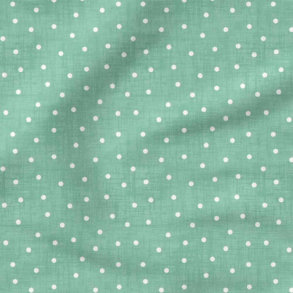 Faux Linen Dot (Mint) | Texture Fabric Design | Krystal Winn Design