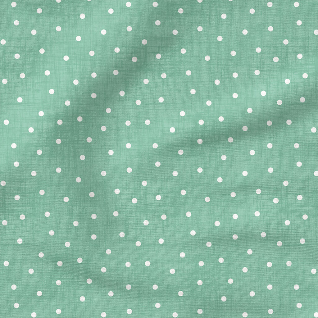 Faux Linen Dot (Mint) | Texture Fabric Design | Krystal Winn Design