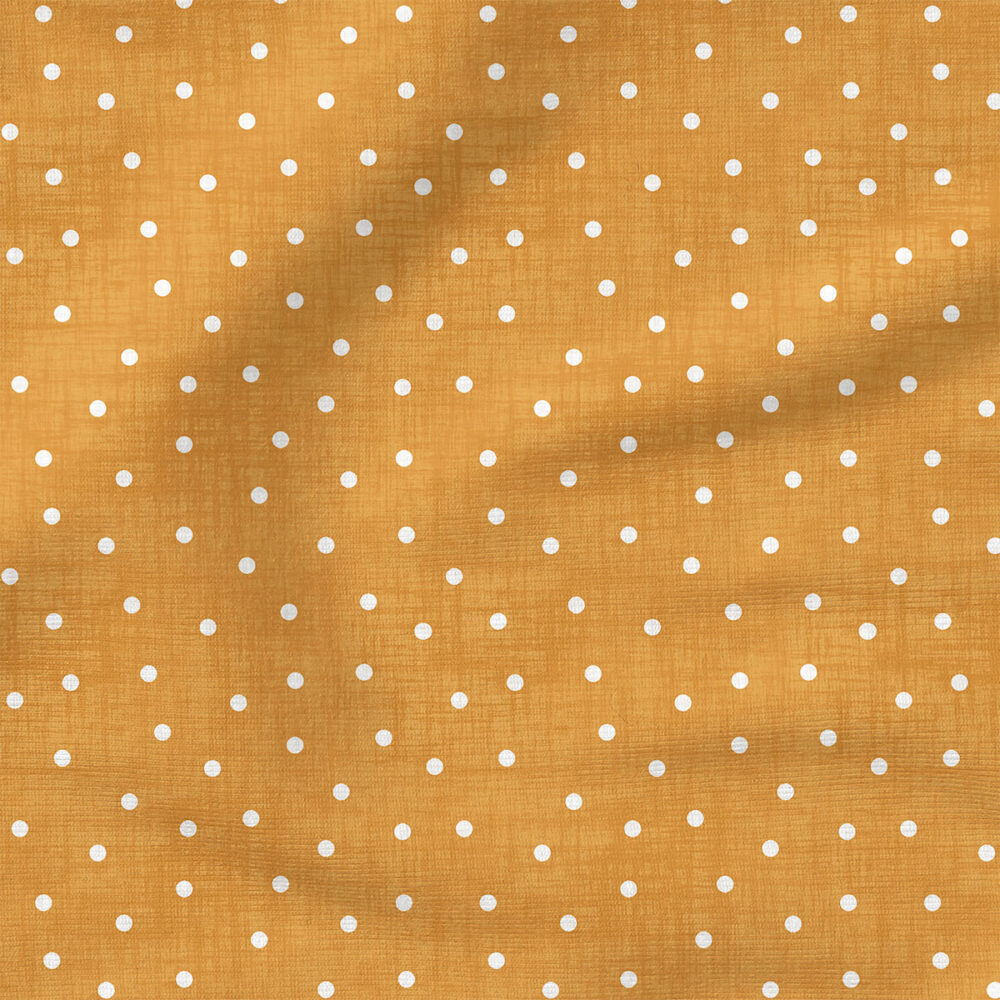 Faux Linen Dot (Mustard) | Texture Fabric Design | Krystal Winn Design