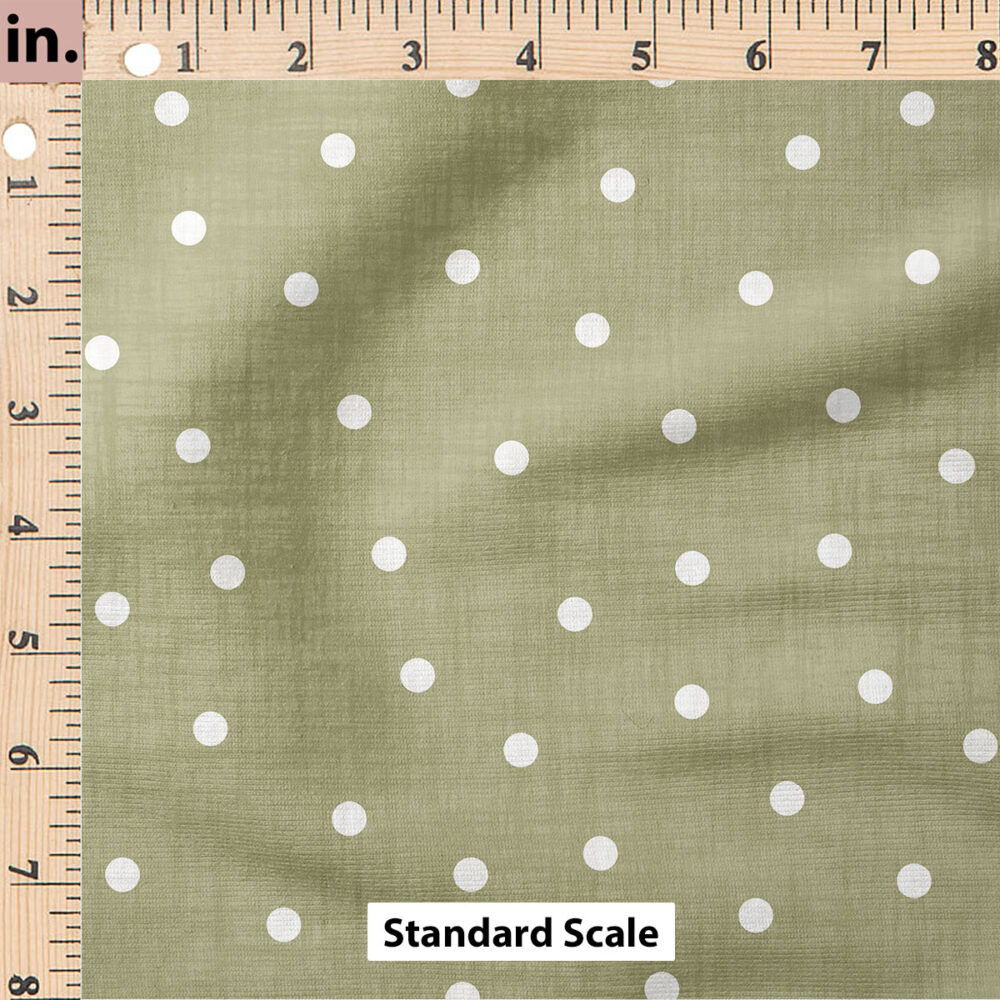 Ruler Scale for Faux Linen Dot (Olive) by Krystal Winn Design