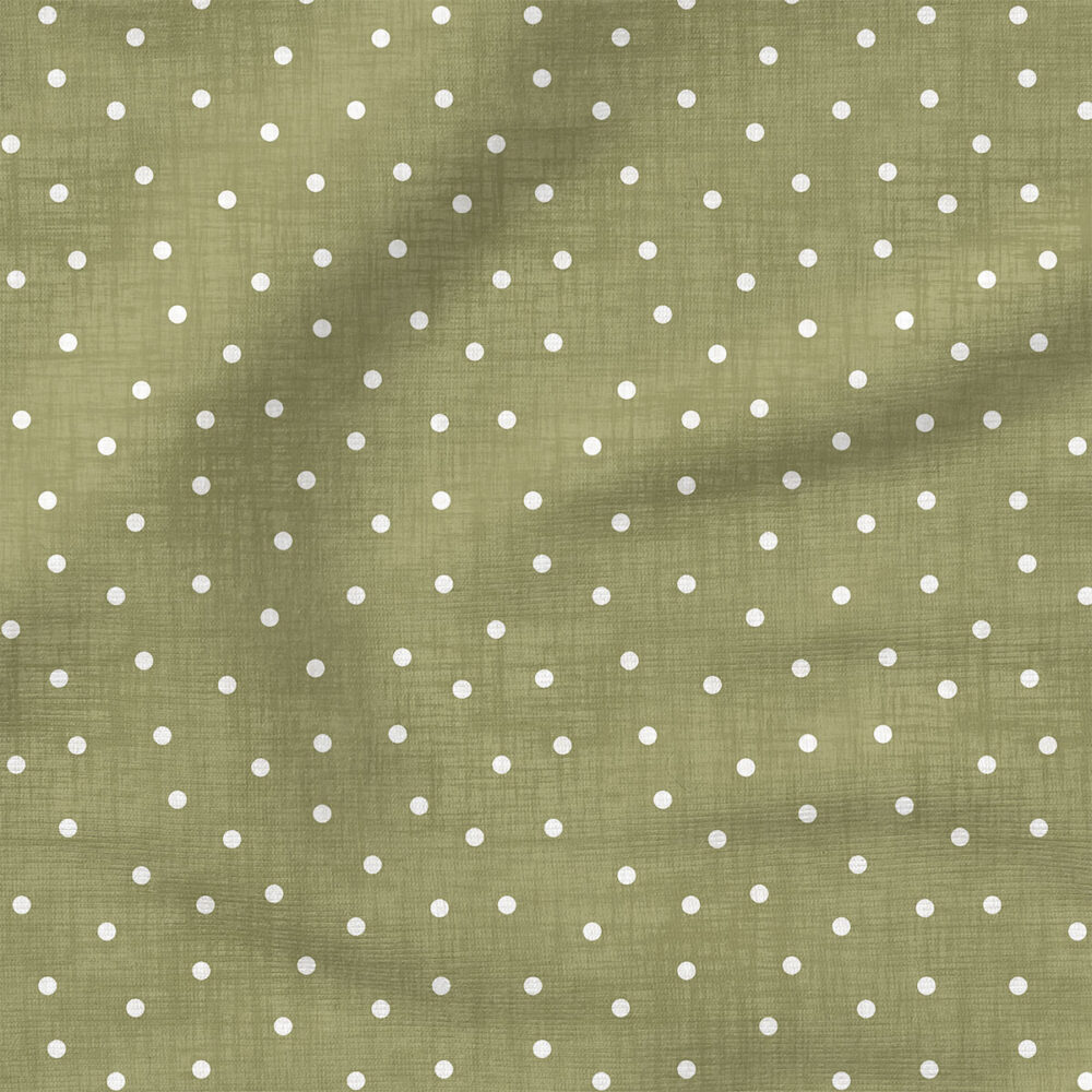 Faux Linen Dot (Olive) | Texture Fabric Design | Krystal Winn Design