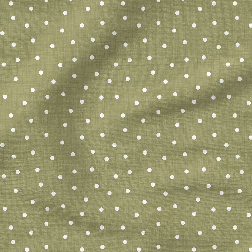 Faux Linen Dot (Olive) | Texture Fabric Design | Krystal Winn Design