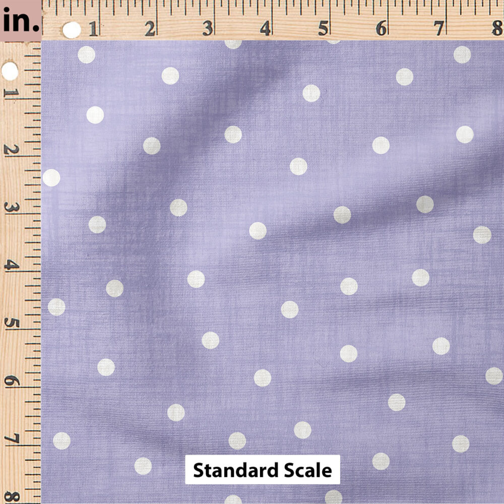 Ruler Scale for Faux Linen Dot (Periwinkle) by Krystal Winn Design