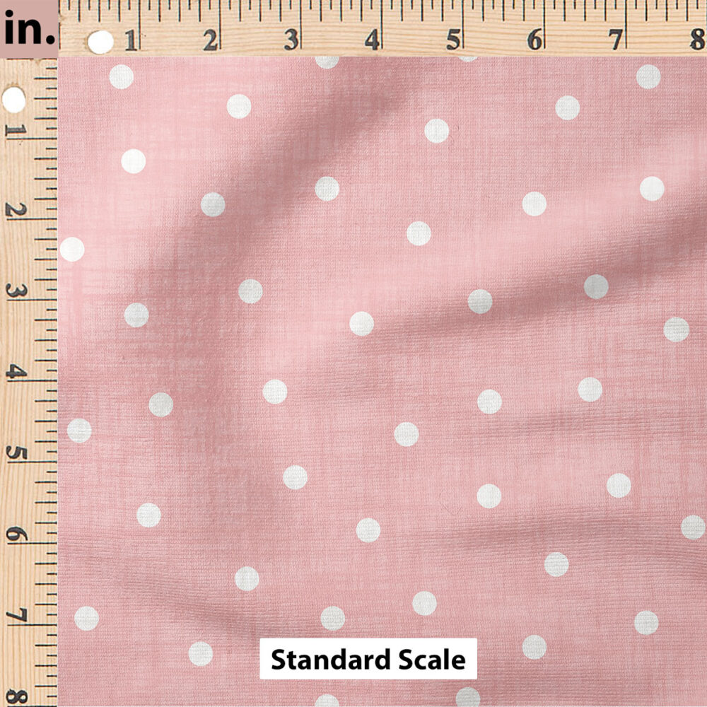 Ruler Scale for Faux Linen Dot (Pink) by Krystal Winn Design