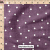 Ruler Scale for Faux Linen Dot (Plum) by Krystal Winn Design