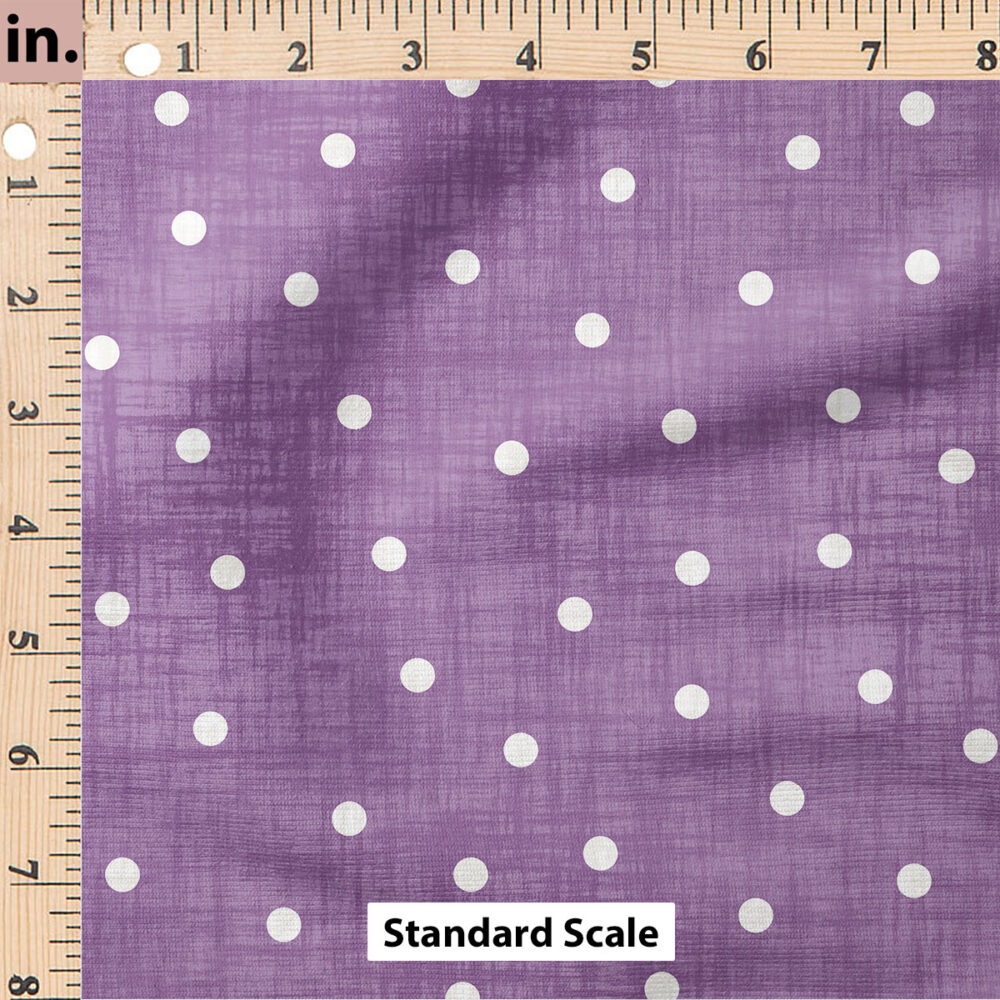 Ruler Scale for Faux Linen Dot (Purple) by Krystal Winn Design