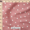 Ruler Scale for Faux Linen Dot (Rose) by Krystal Winn Design