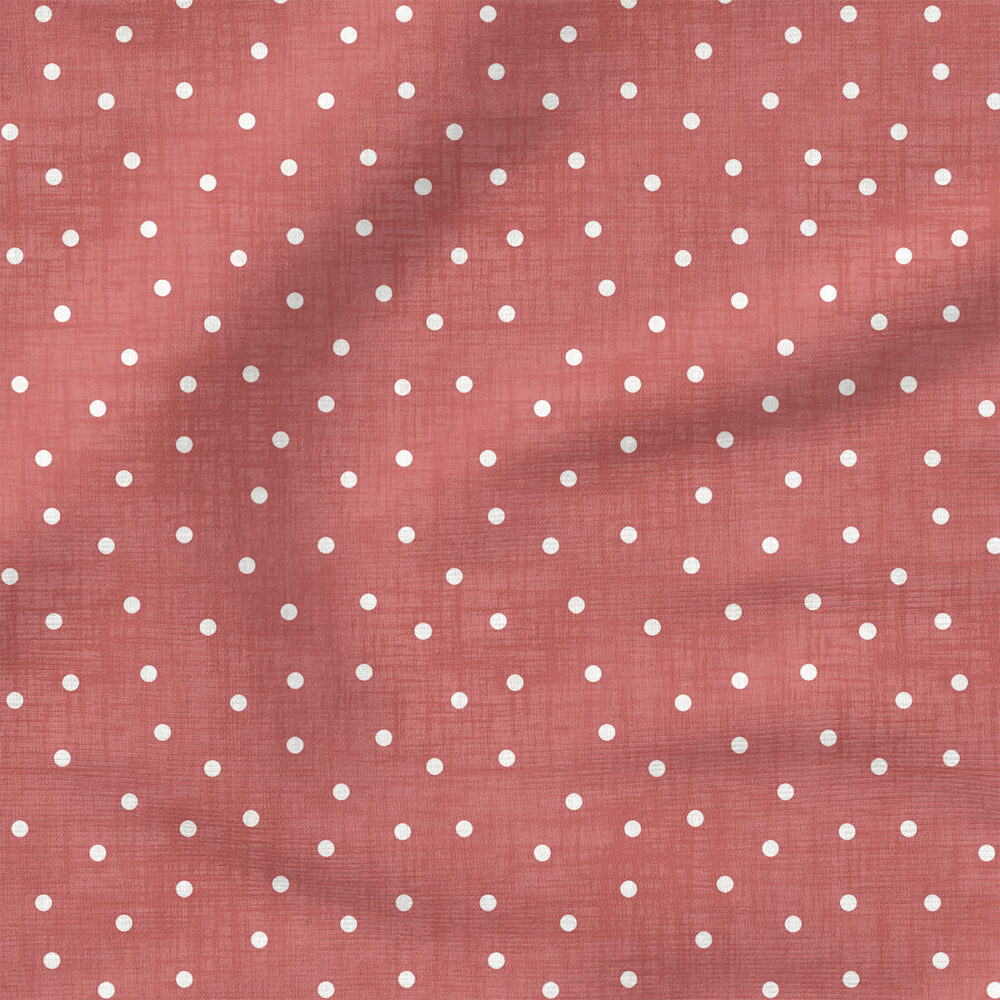 Faux Linen Dot (Rose) | Texture Fabric Design | Krystal Winn Design