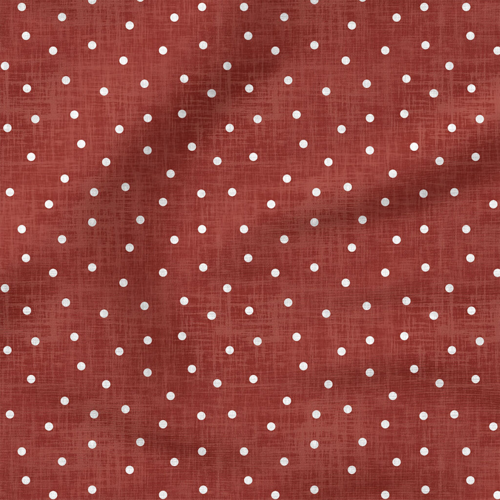 Faux Linen Dot (Rust) | Texture Fabric Design | Krystal Winn Design