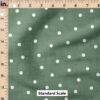 Ruler Scale for Faux Linen Dot (Sage) by Krystal Winn Design