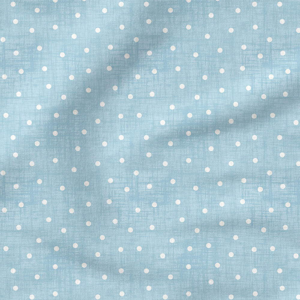 Faux Linen Dot (Sky) | Texture Fabric Design | Krystal Winn Design