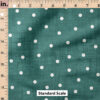 Ruler Scale for Faux Linen Dot (Teal) by Krystal Winn Design