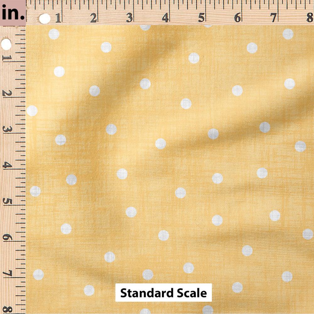 Ruler Scale for Faux Linen Dot (Yellow) by Krystal Winn Design