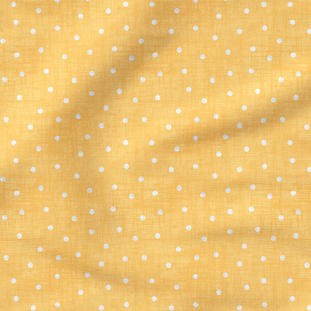 Faux Linen Dot (Yellow) | Texture Fabric Design | Krystal Winn Design