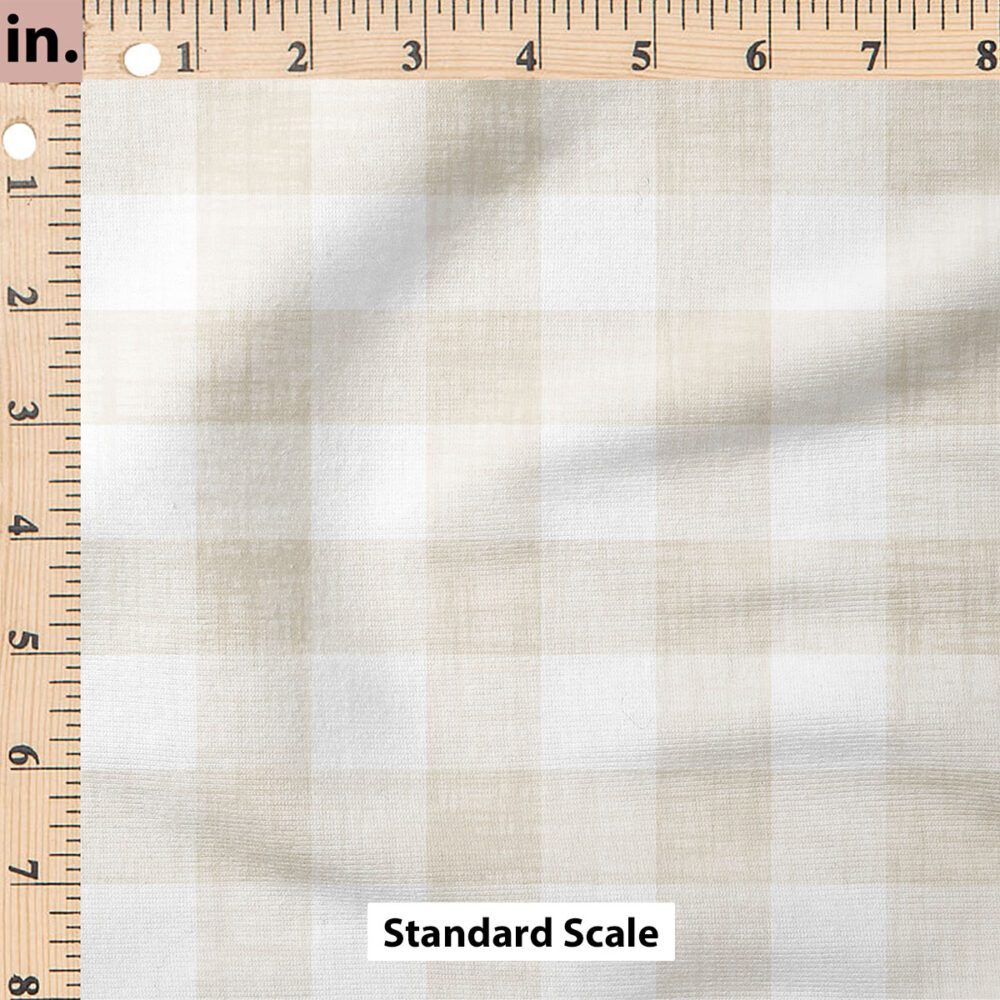 Ruler Scale for Faux Linen Gingham (Cream) by Krystal Winn Design