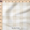 Ruler Scale for Faux Linen Gingham (Cream) by Krystal Winn Design