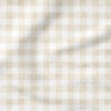 Faux Linen Gingham (Cream) | Texture Fabric Design | Krystal Winn Design