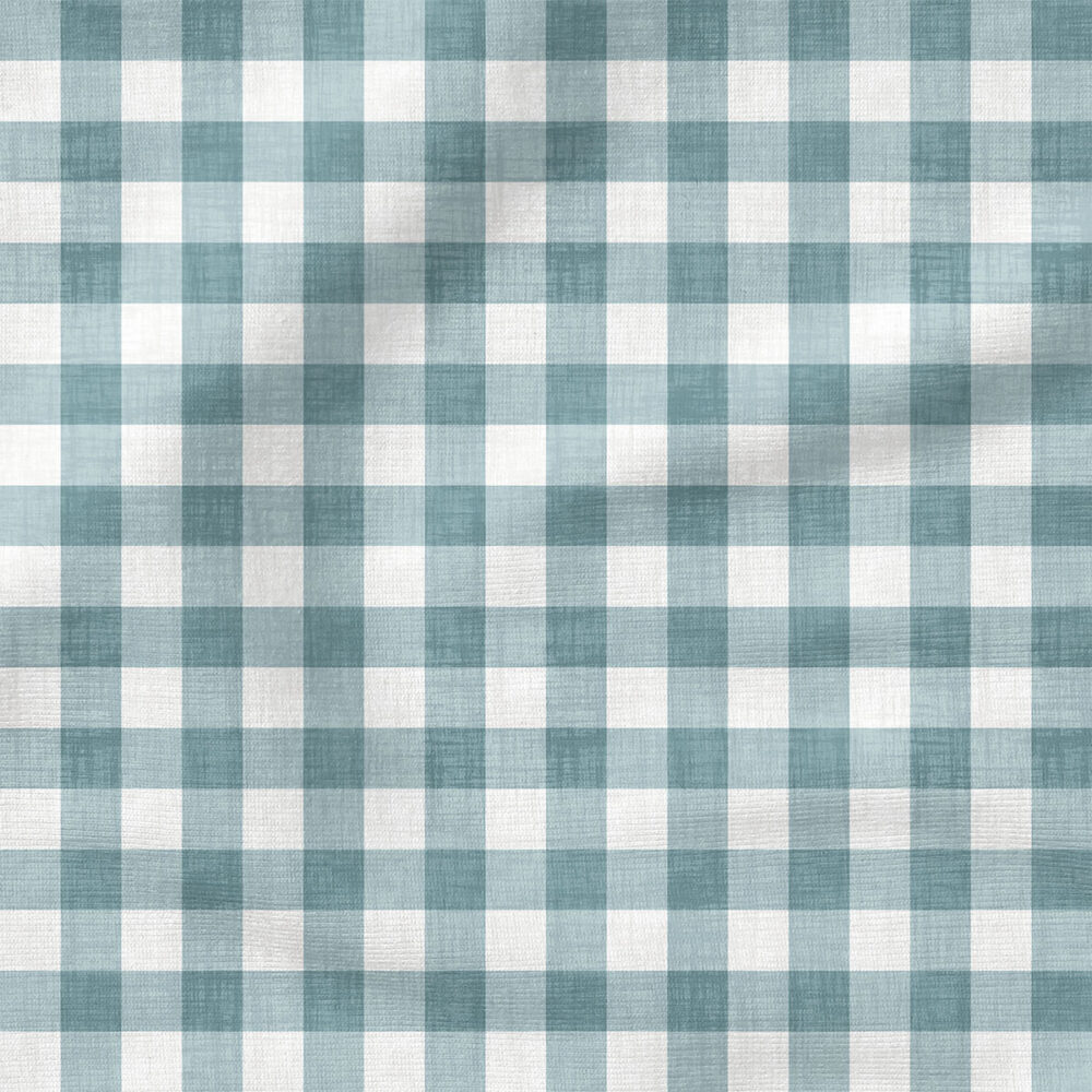 Faux Linen Gingham (Dusty) | Texture Fabric Design | Krystal Winn Design