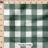 Ruler Scale for Faux Linen Gingham (Emerald) by Krystal Winn Design