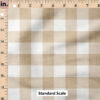 Ruler Scale for Faux Linen Gingham (Khaki) by Krystal Winn Design