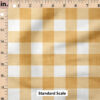 Ruler Scale for Faux Linen Gingham (Mustard) by Krystal Winn Design